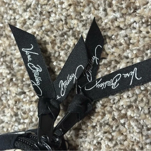 Vera Bradley Black Zipper Pulls - Picture 10 of 11